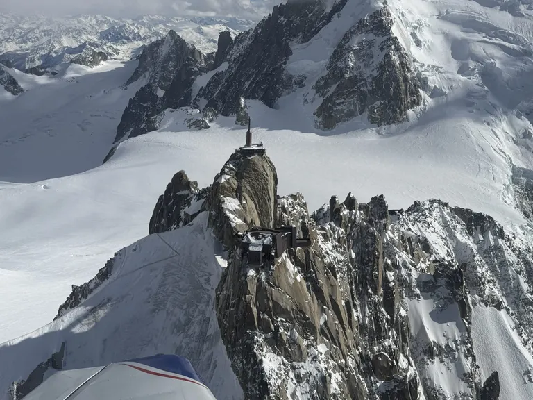 Vue de l'aiguille du midi